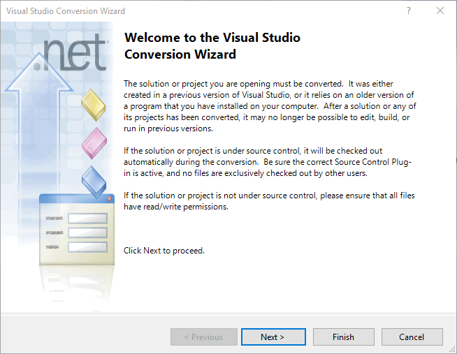 První krok konverze